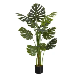 Plante artificielle - 55"H, monstera intérieur pot 6"