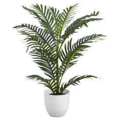 Plante artificielle - 28"H, palmier intérieur pot 6"