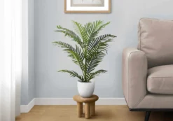 Plante artificielle - 28"H, palmier intérieur pot 6"