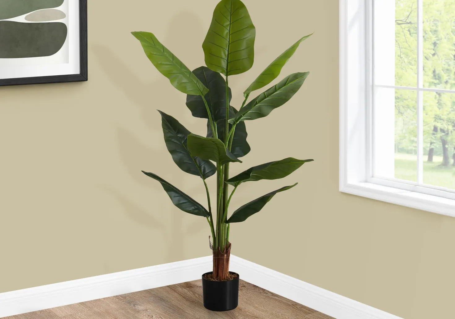 Plante artificielle - 59"H, strelitzia intérieur pot 5"