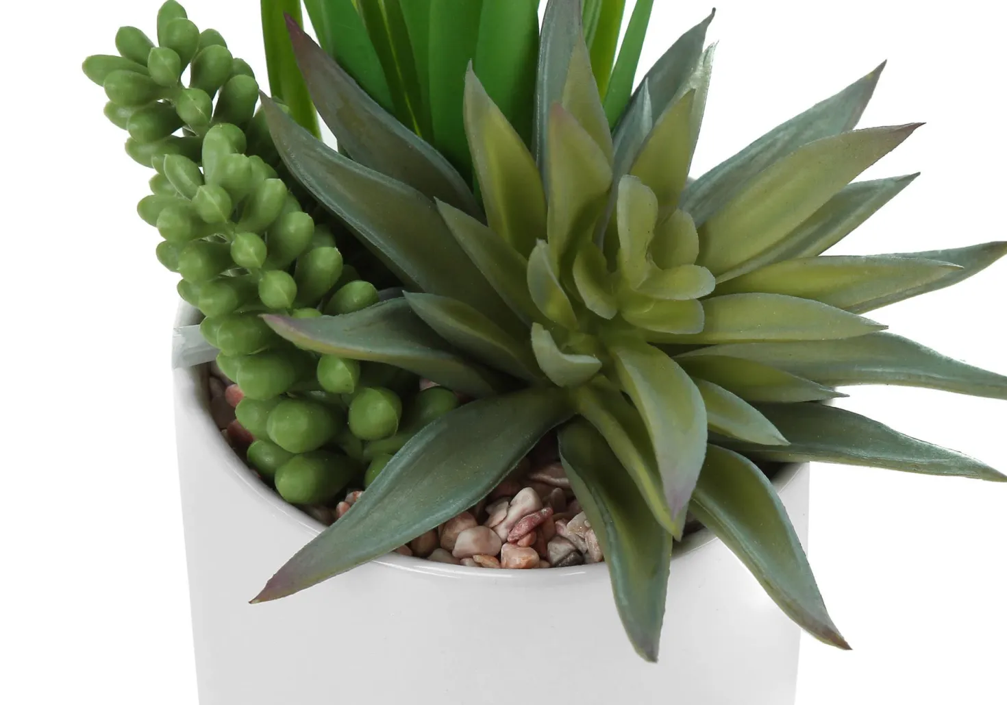 Plante artificielle - 2mcx/7"H succulent pot ceramique 3"