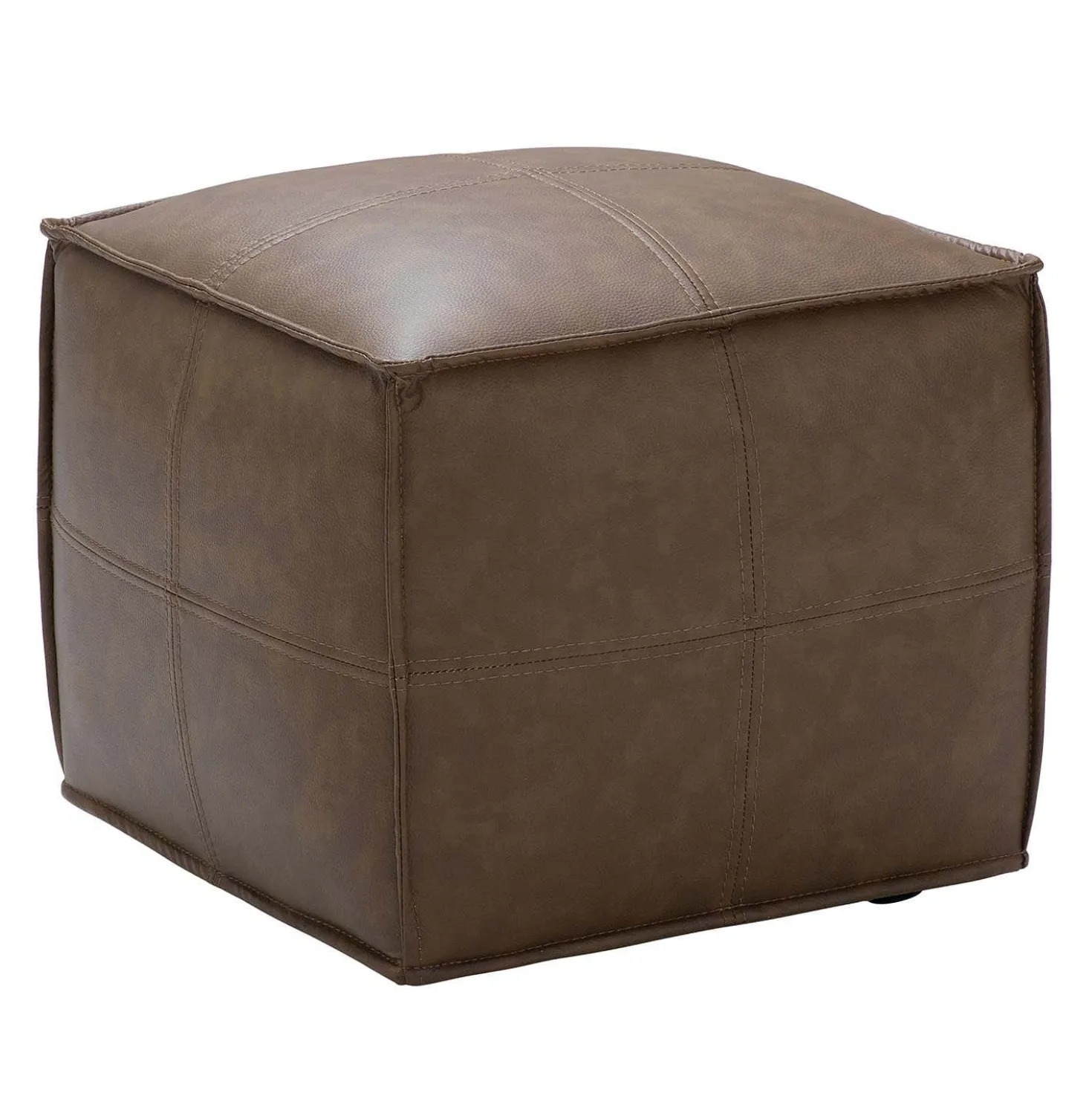 Pouf cubique - brun