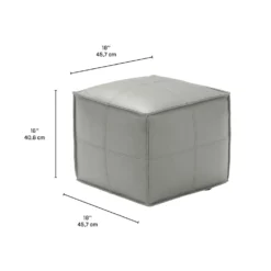 Pouf cubique - gris