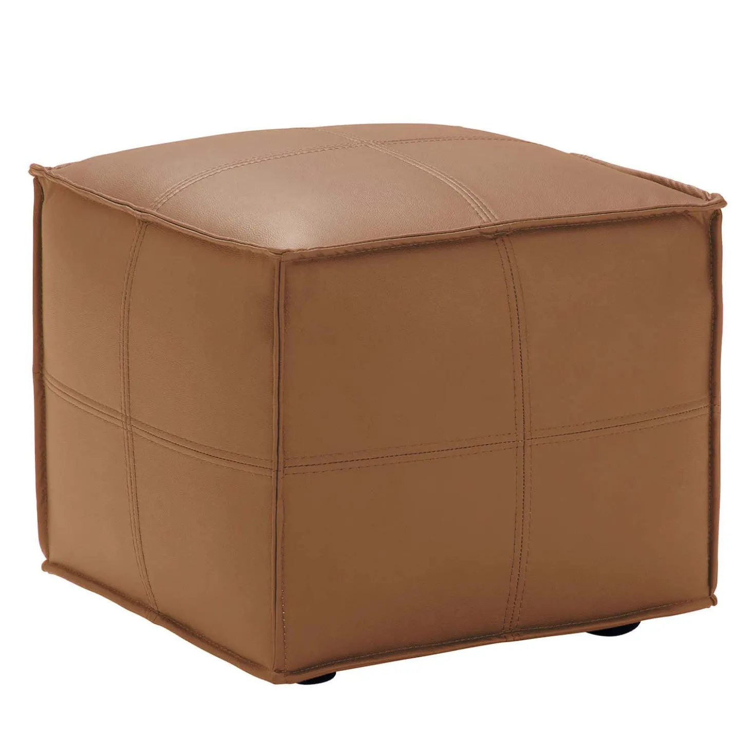 Pouf cubique - tan