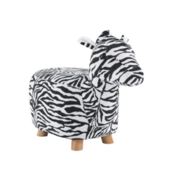 Pouf en forme de zèbre