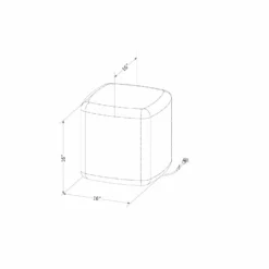 Pouf lumineux blanc - South Shore