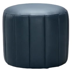 Pouf rond - bleu