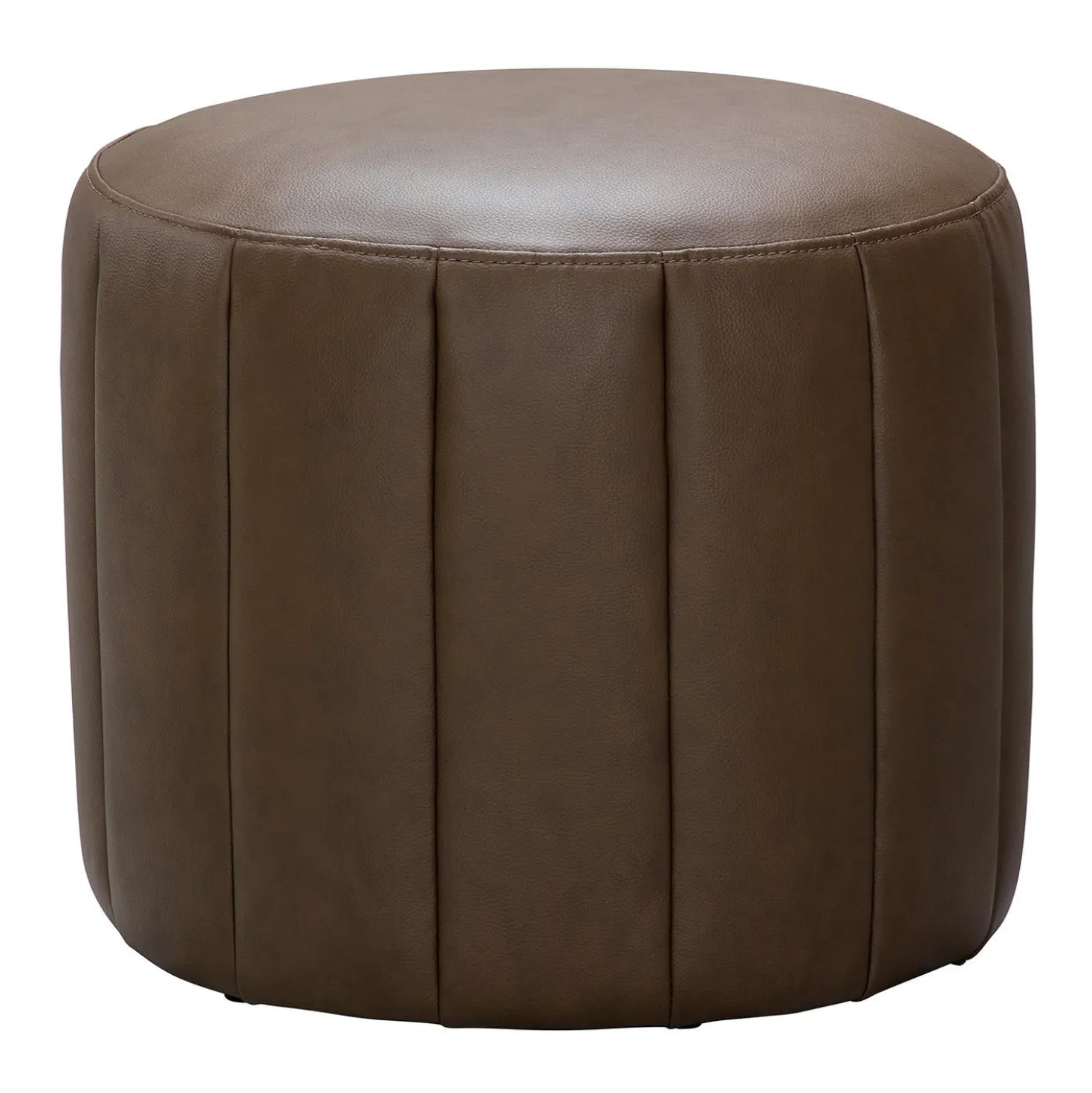 Pouf rond - brun