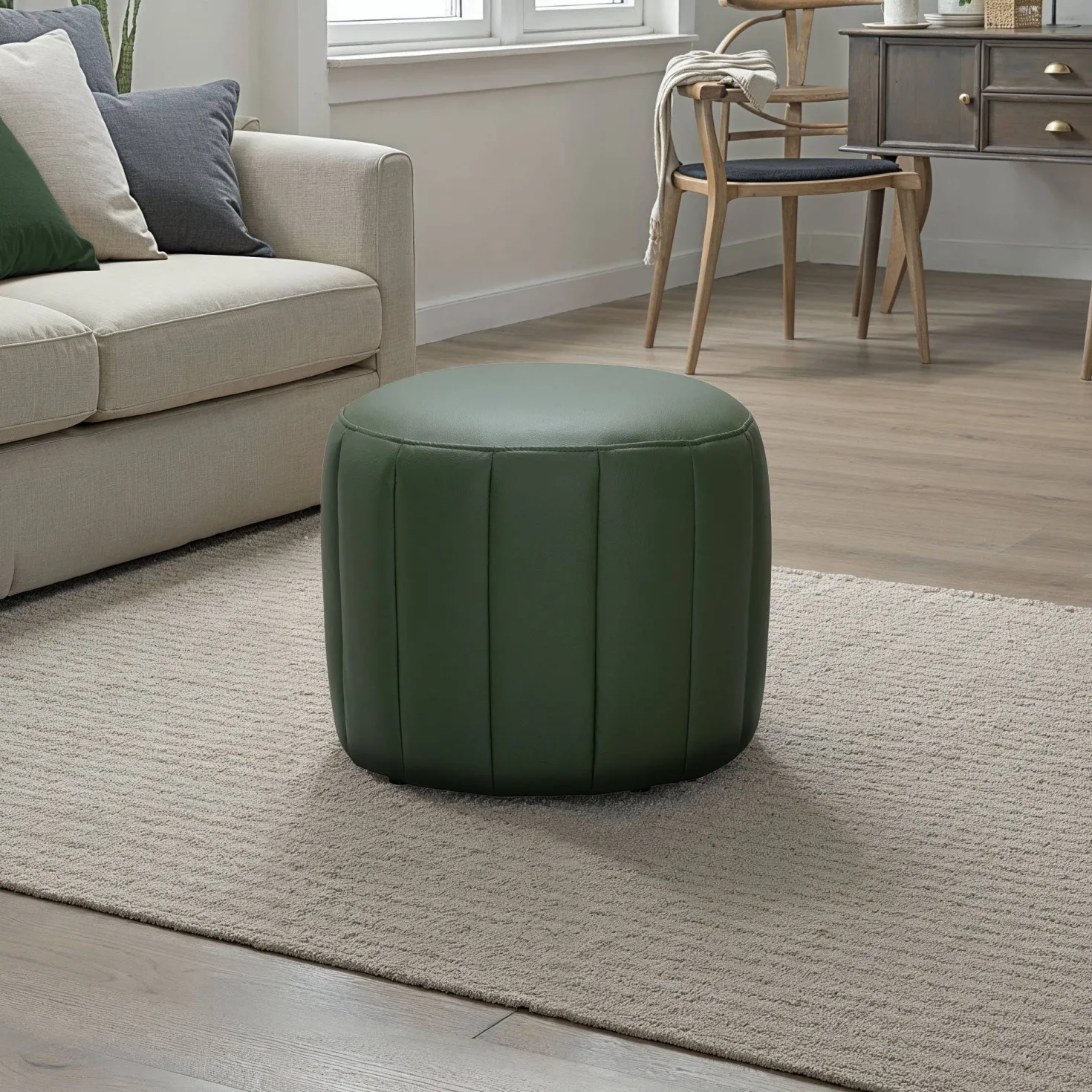 Pouf rond - vert