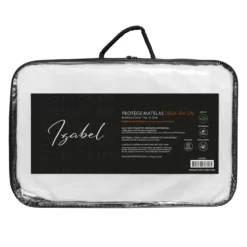 Protège-matelas imperméable et réversible à têtes séparées - queen