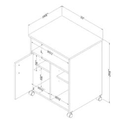 Rangement pour imprimante - South Shore