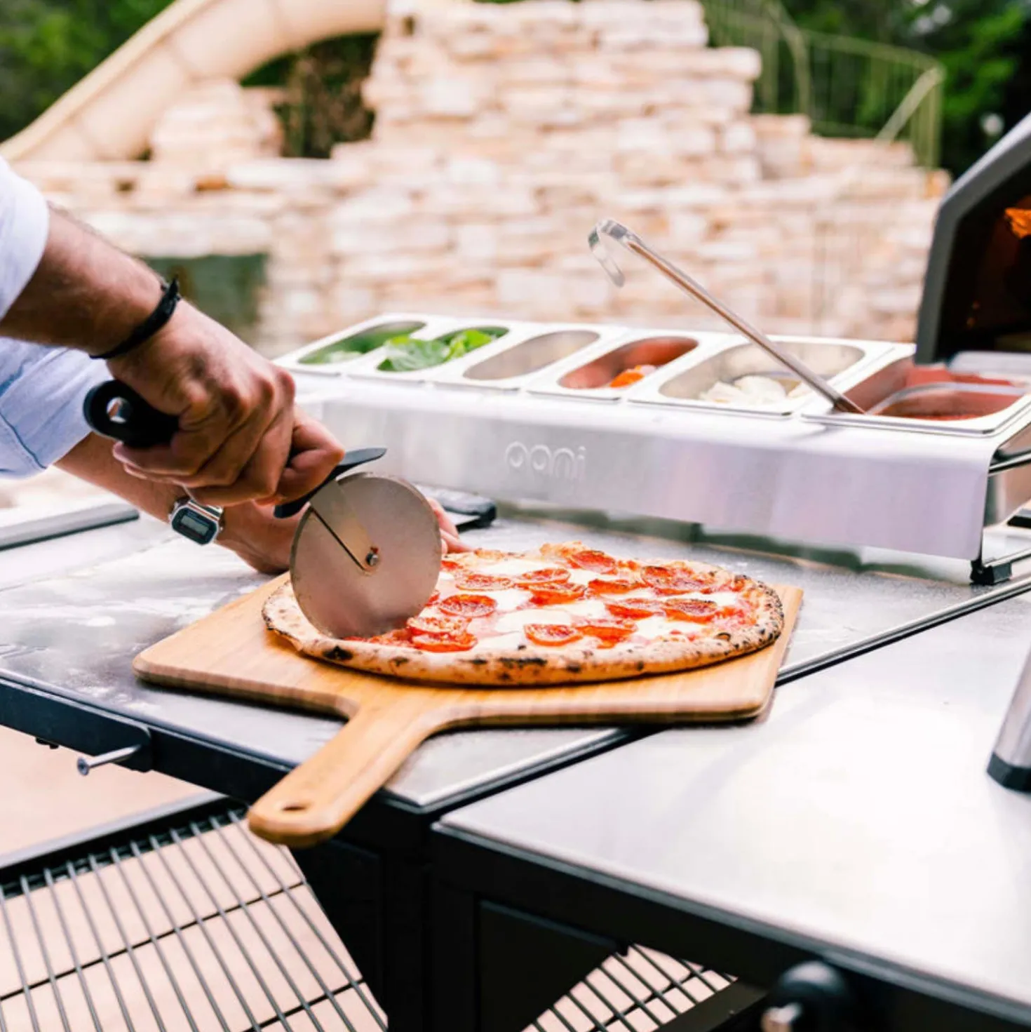 Roulette à pizza professionnelle