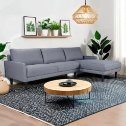 Sectionnel avec chaise longue à droite