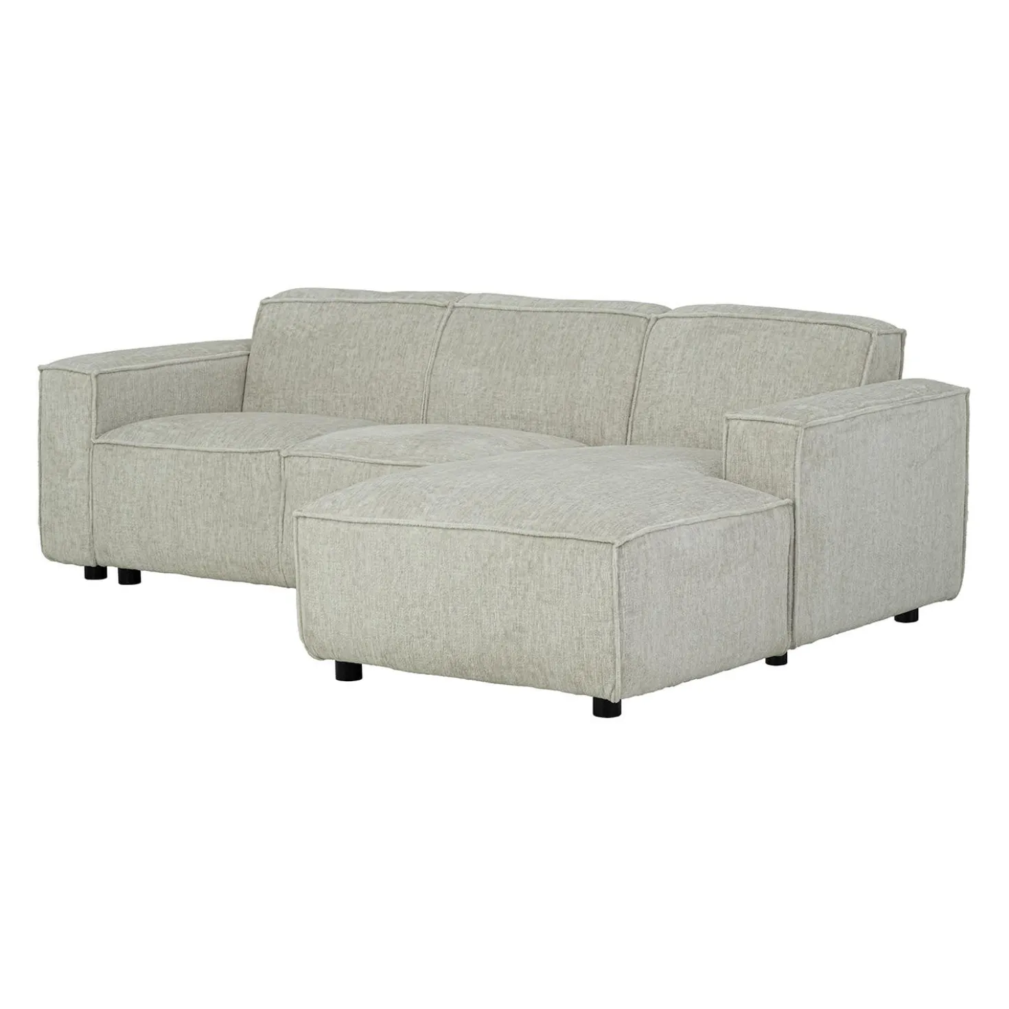 Sectionnel avec chaise longue à droite