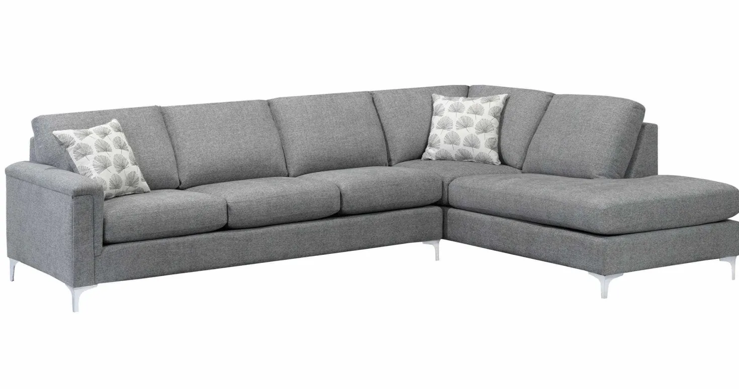 Sectionnel avec chaise longue à droite