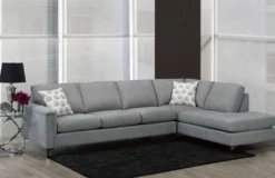 Sectionnel avec chaise longue à droite