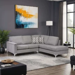 Sectionnel avec chaise longue à droite