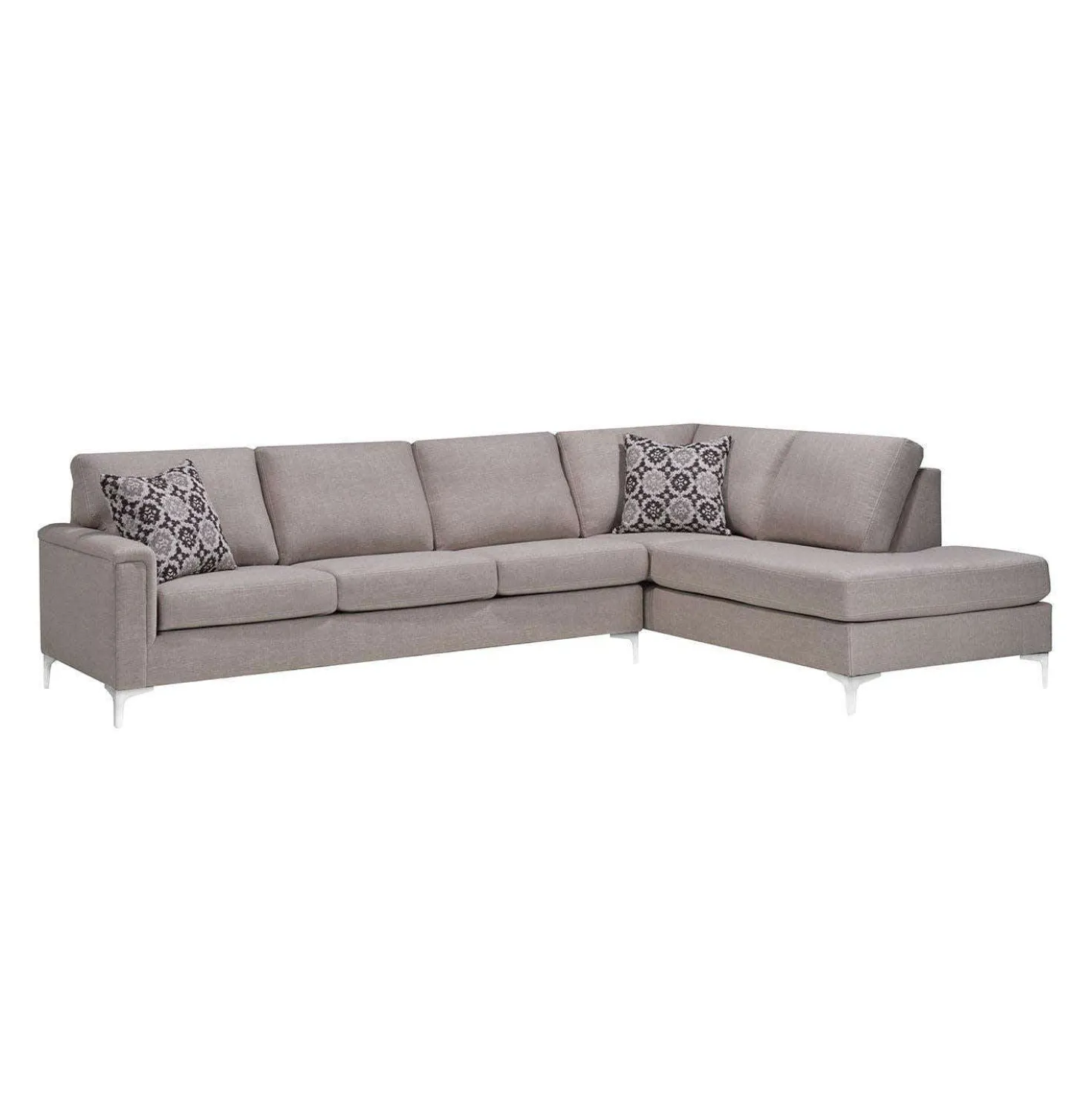 Sectionnel avec chaise longue à droite