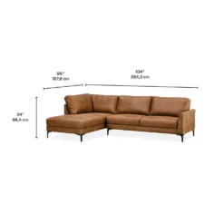 Sectionnel avec chaise longue à gauche