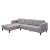 Sectionnel avec chaise longue à gauche - gris