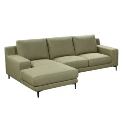 Sectionnel avec chaise longue à gauche - vert