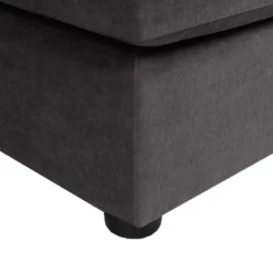 Sectionnel avec chaise longue réversible - gris