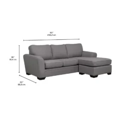 Sectionnel avec chaise longue réversible