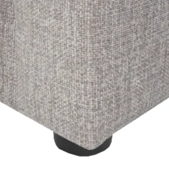 Sectionnel en tissu avec ottoman assorti