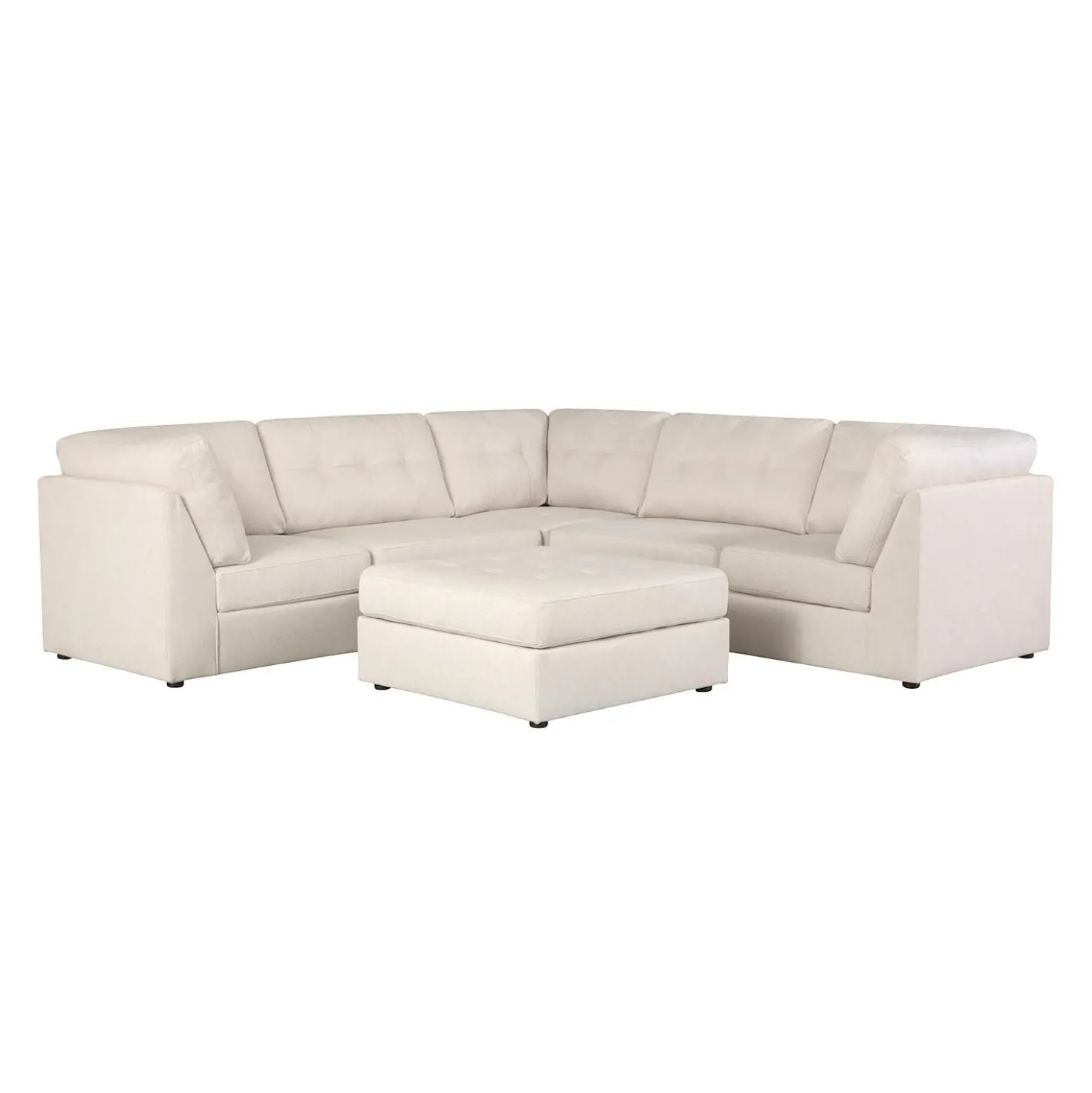 Sectionnel modulaire avec ottoman - 6 mcx