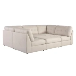 Sectionnel modulaire avec ottoman - 6 mcx