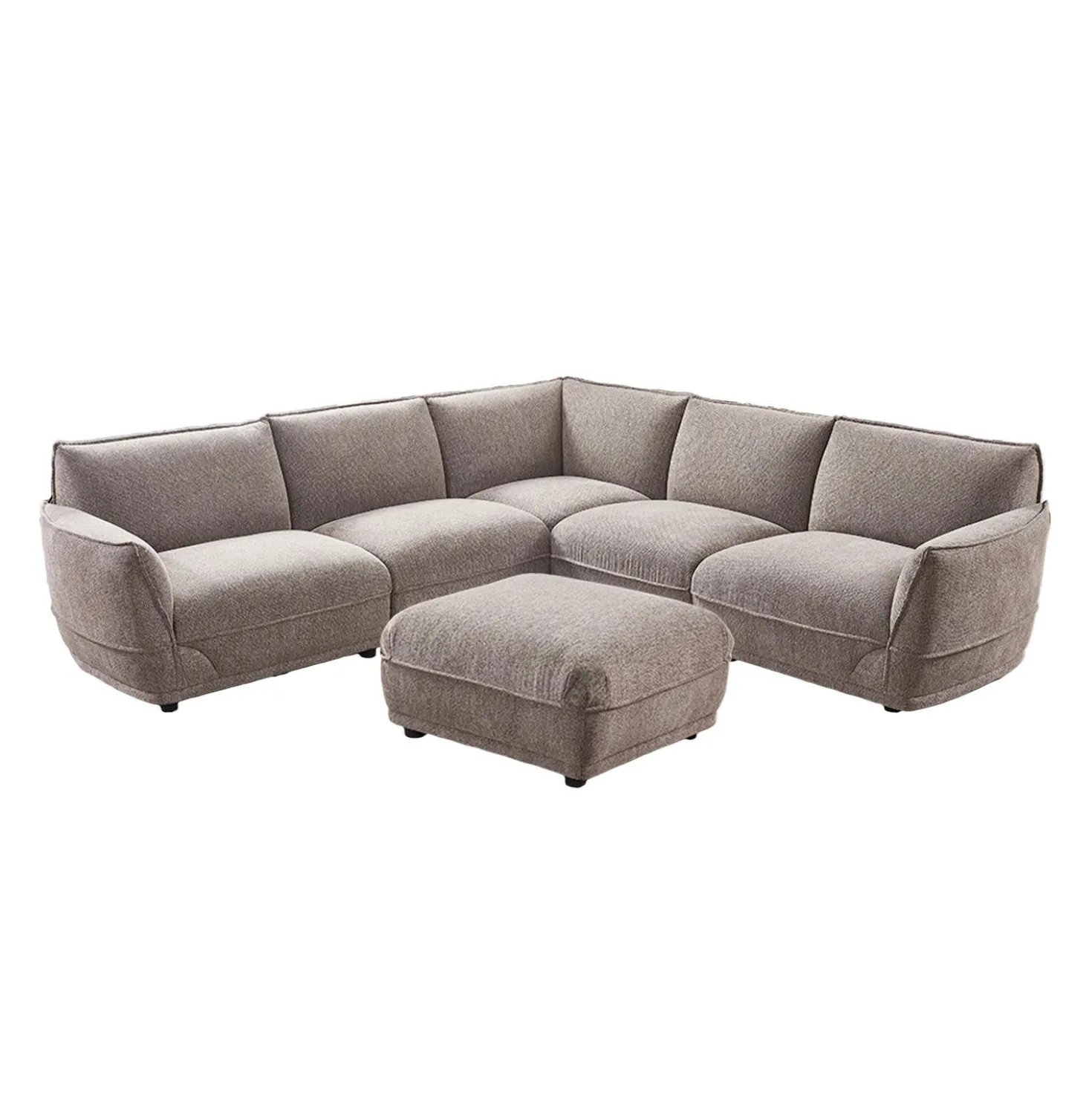 Sectionnel modulaire avec ottoman - 6 mcx