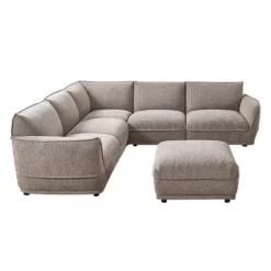 Sectionnel modulaire avec ottoman - 6 mcx