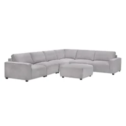 Sectionnel modulaire et ottoman - 7 mcx