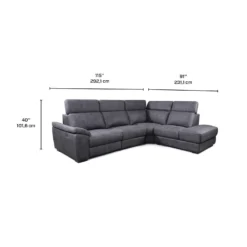 Sectionnel modulaire inclinable électrique avec appuis-tête ajustables - 4 mcx