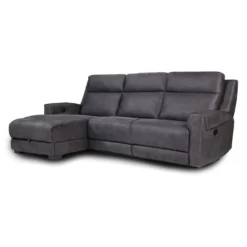 Sectionnel modulaire inclinable et chaise longue avec rangement - 3 mcx