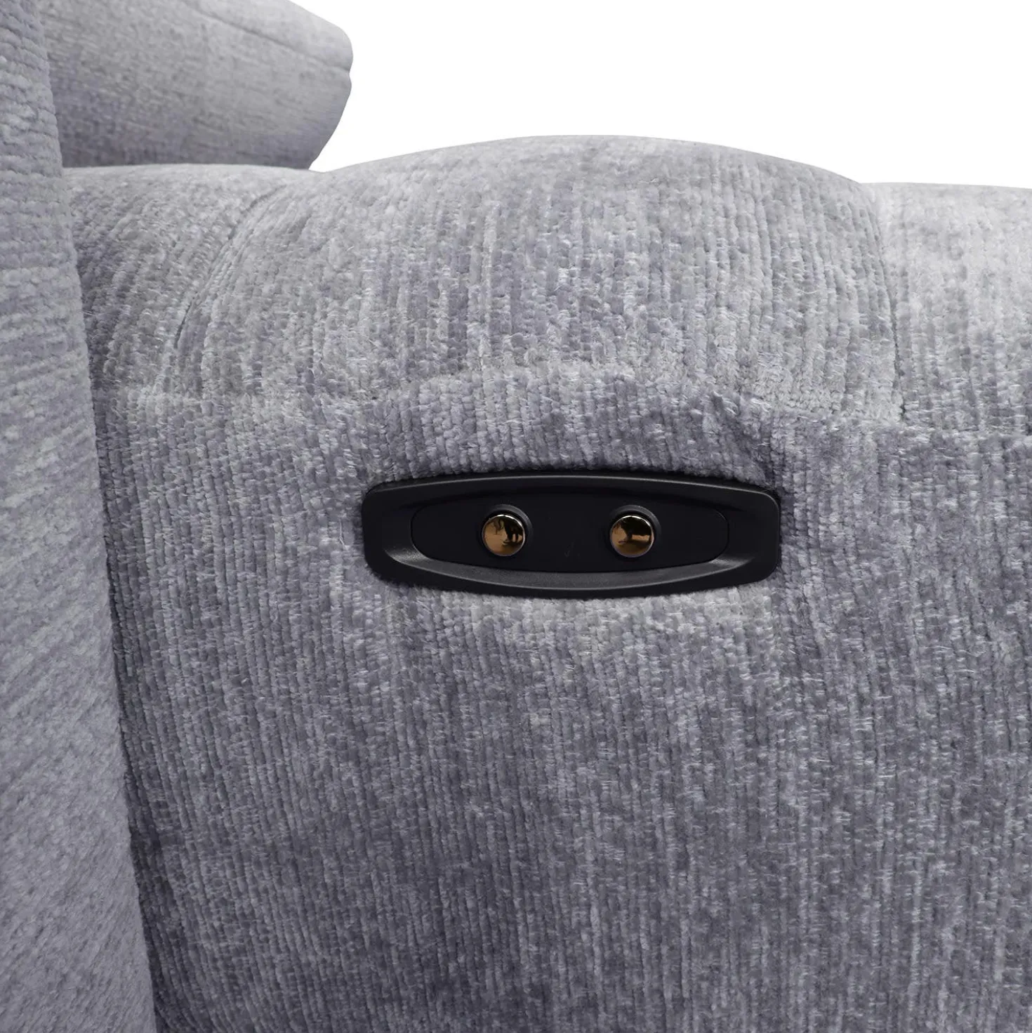 Sectionnel modulaire électrique inclinable avec 1 siège coulissant et chaise longue à droite avec rangement - 4 mcx