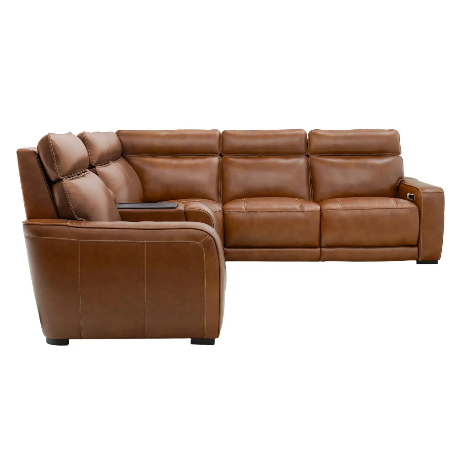 Sectionnel modulaire électrique inclinable avec console, haut-parleurs intégrés, massage et chaleur -6 mcx