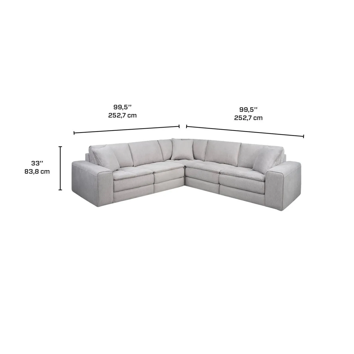 Sectionnel modulaire - 5 mcx