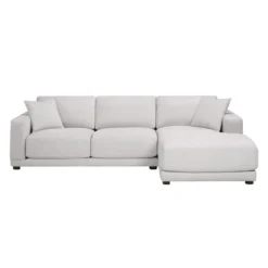 Sectionnel moelleux avec chaise longue à droite