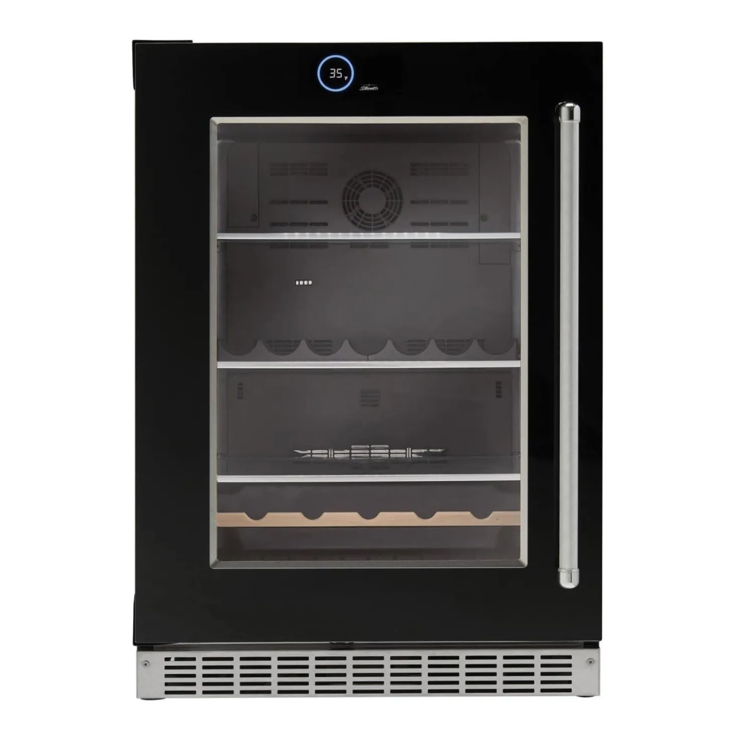 SILHOUETTE Centre de boissons encastré 24″ Noir 24" - SRVBC050L-SS