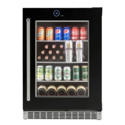 SILHOUETTE Centre de boissons encastré 24″ Noir 24