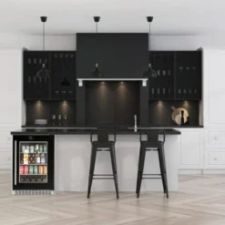 SILHOUETTE Centre de boissons encastré 24″ Noir 24