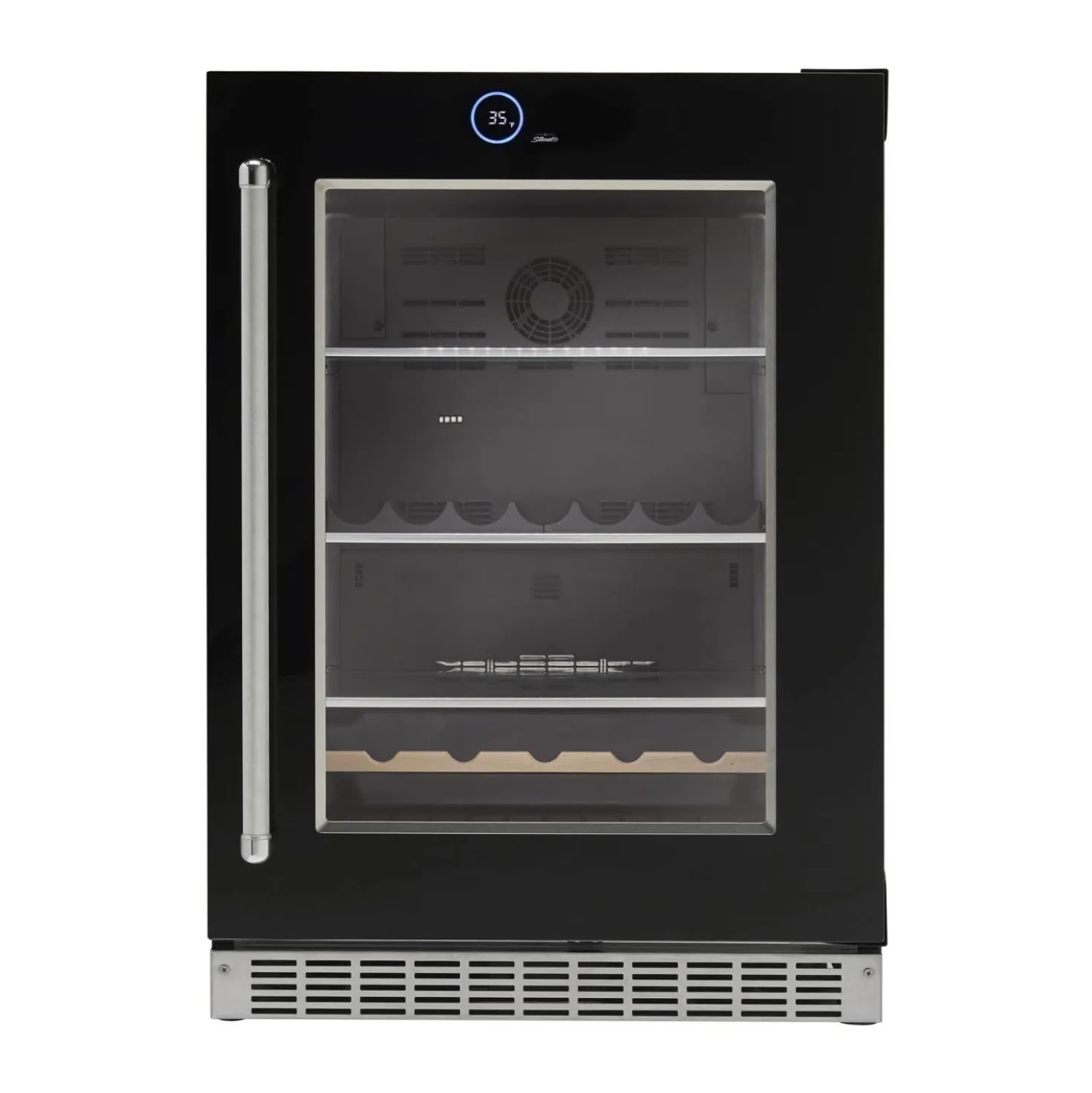SILHOUETTE Centre de boissons encastré 24 po Noir 24" - SRVBC050R