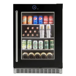 SILHOUETTE Centre de boissons encastré 24 po Noir 24