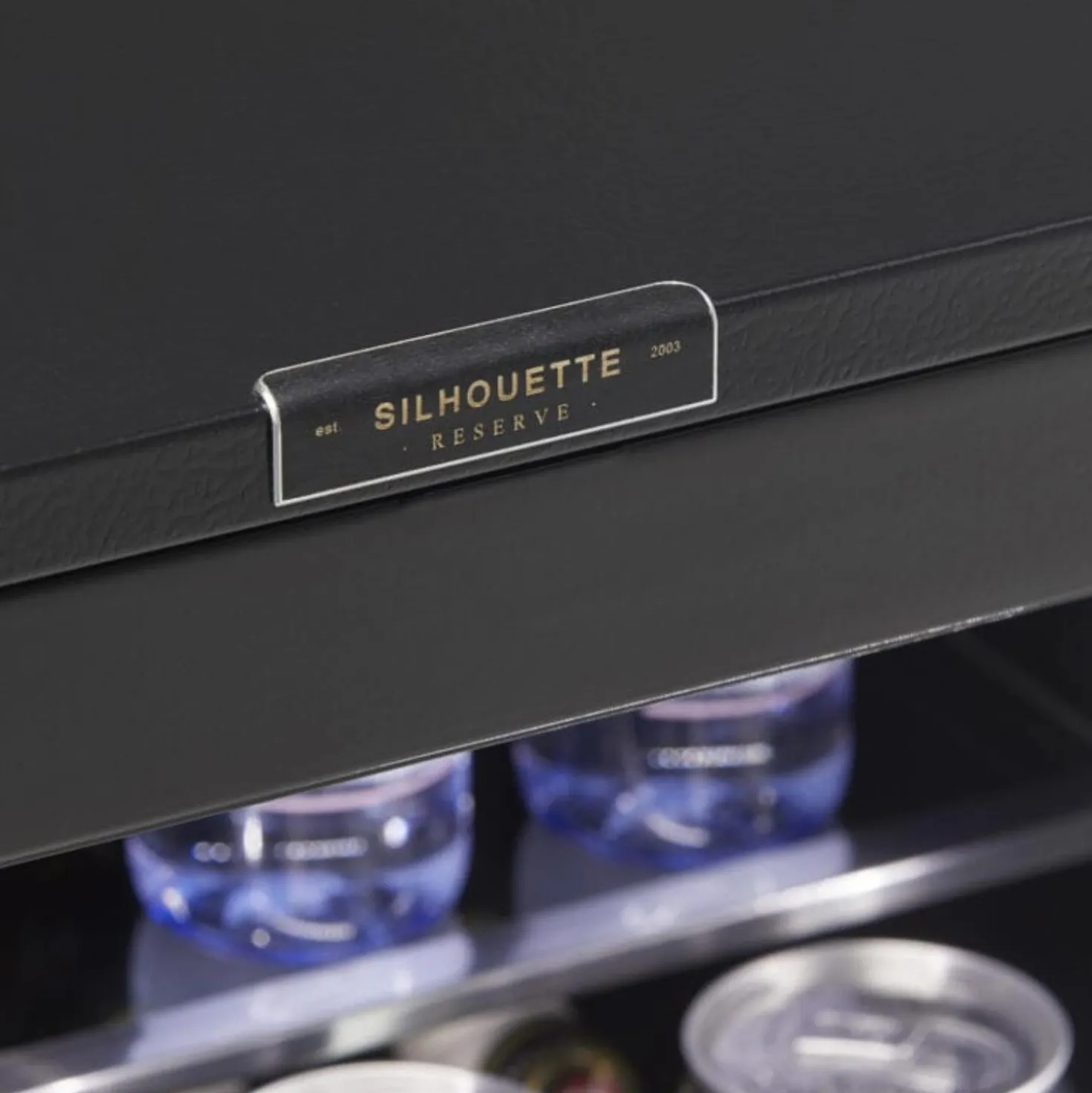 SILHOUETTE Centre de boissons encastré 24 po Noir 24" - SRVBC050R
