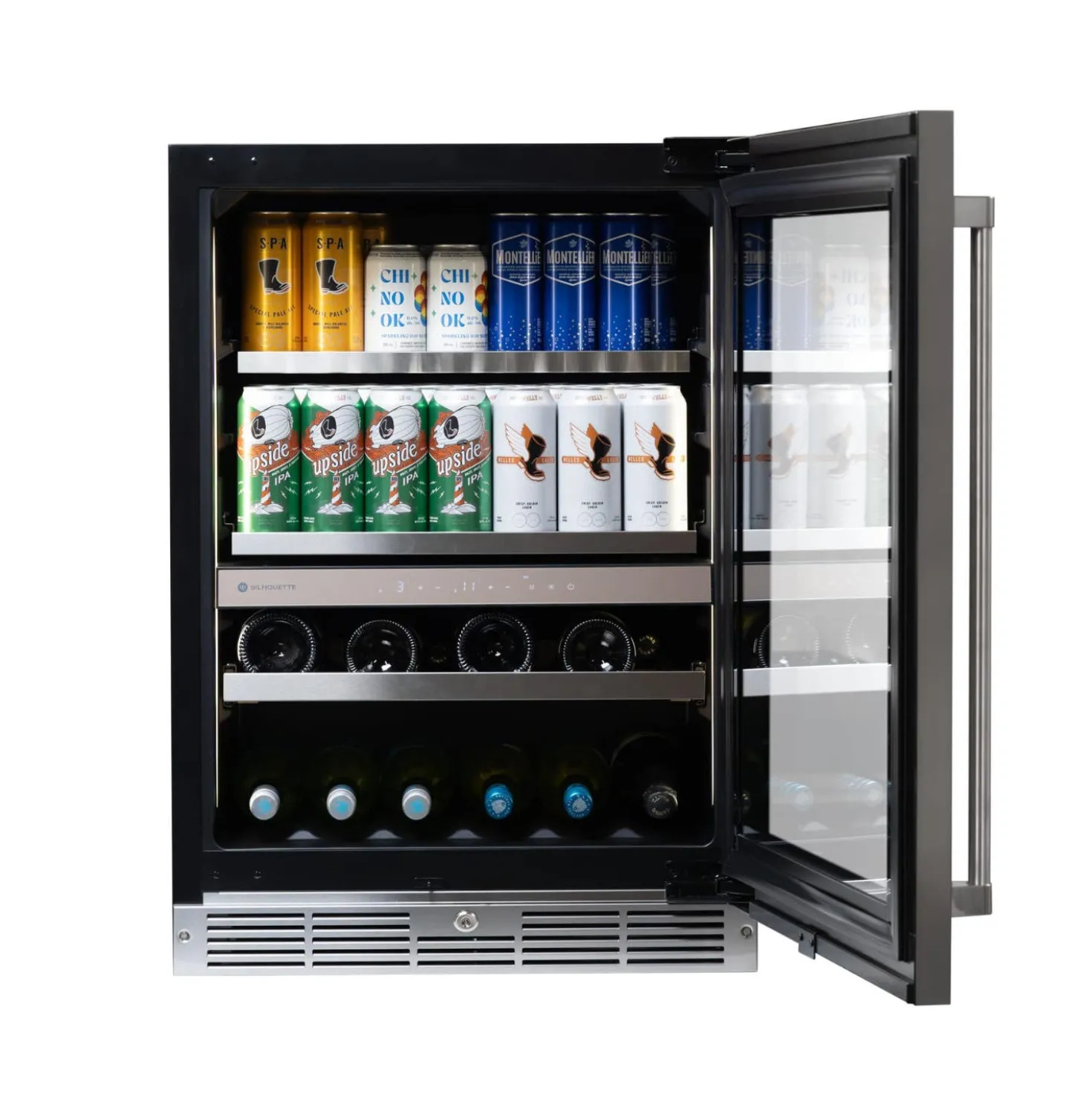SILHOUETTE Centre à vin et boissons encastré 24″ Noir 24" - SPRWBC052D3S