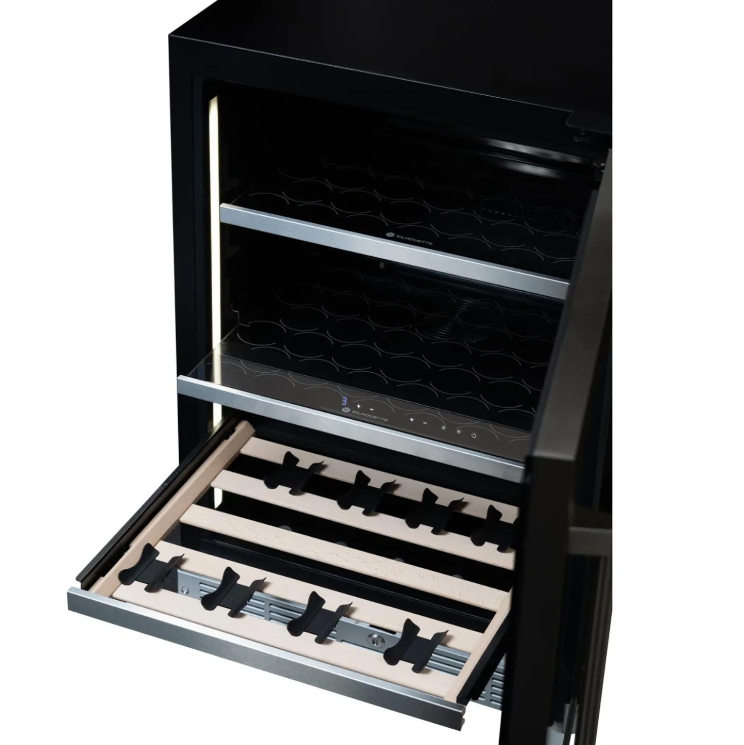 SILHOUETTE Centre à vin et boissons encastré 24″ Noir 24" - SPRWBC052D3S