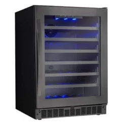 SILHOUETTE Refroidisseur à vin Inox noir 24" - SSWC056D1B-S