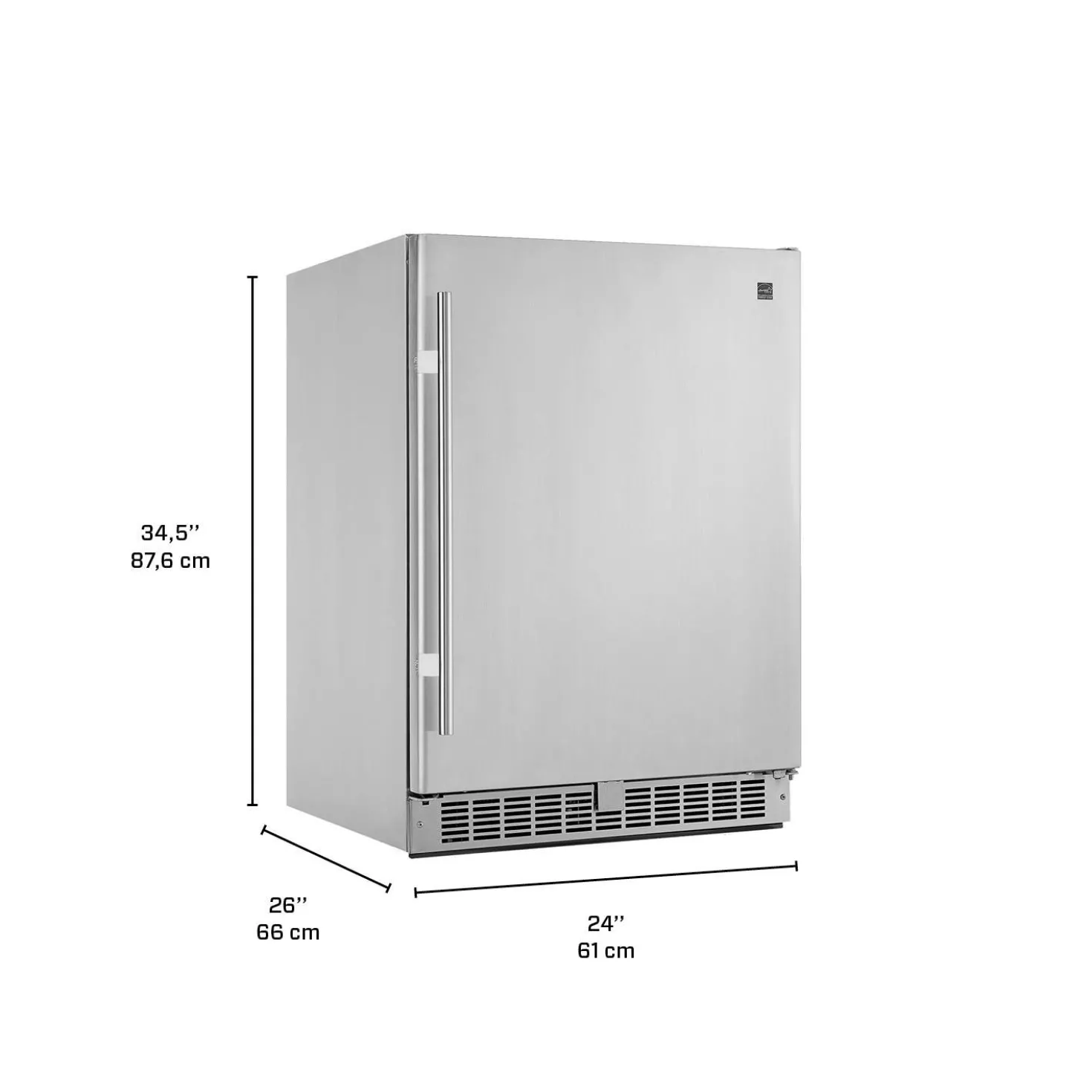SILHOUETTE Réfrigérateur 5,5 pi3 24 po Inox Compact - DAR055D1BSSP