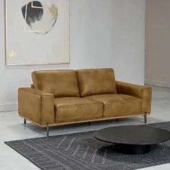 Sofa avec assises profondes - brun
